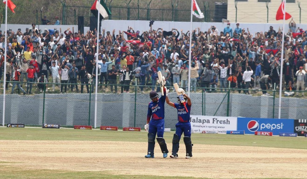 नेपालले ओमानलाई दियो ३११ रनको लक्ष्य